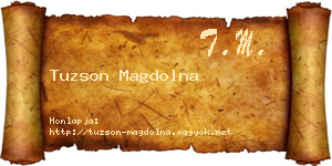 Tuzson Magdolna névjegykártya